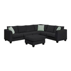 Flexible Combination Module Reversible Sectional Sofa with Ottoman