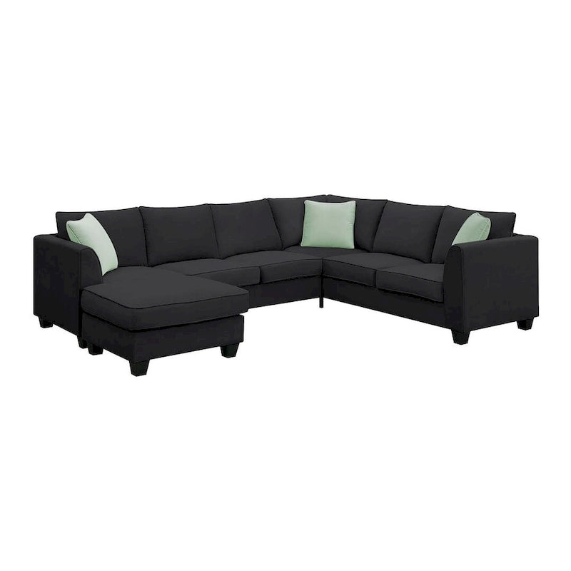 Flexible Combination Module Reversible Sectional Sofa with Ottoman