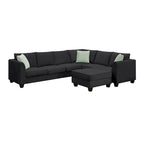 Flexible Combination Module Reversible Sectional Sofa with Ottoman