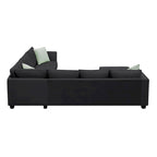 Flexible Combination Module Reversible Sectional Sofa with Ottoman