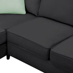 Flexible Combination Module Reversible Sectional Sofa with Ottoman