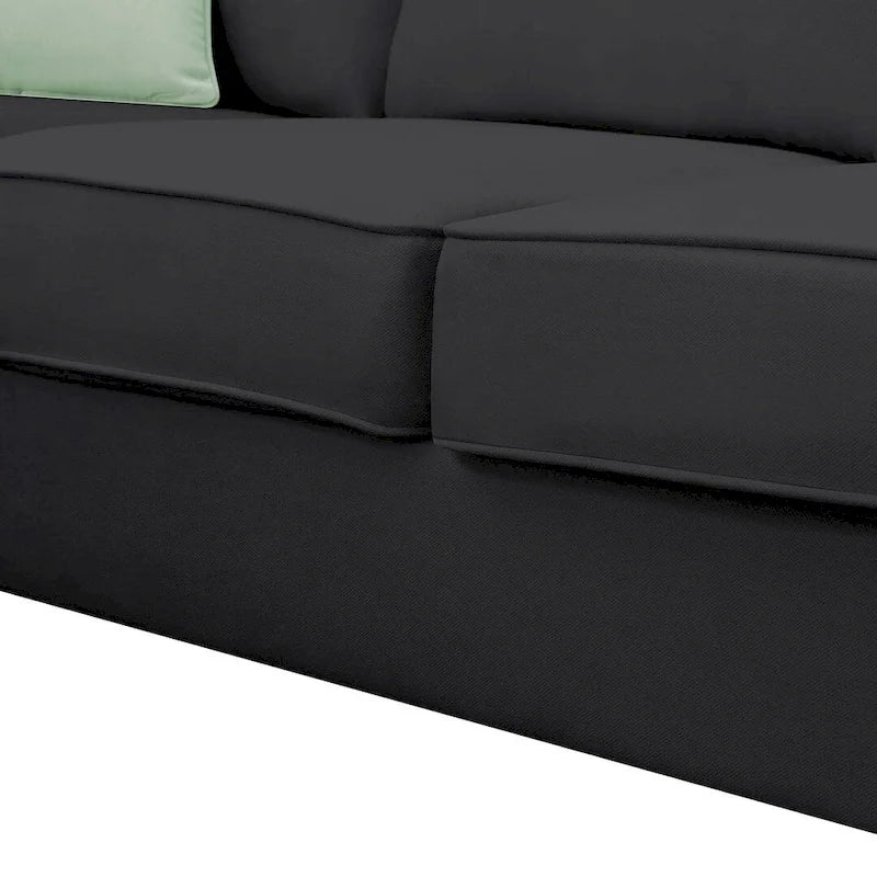 Flexible Combination Module Reversible Sectional Sofa with Ottoman