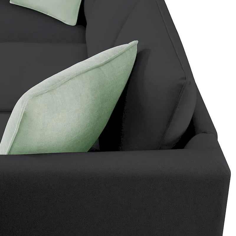 Flexible Combination Module Reversible Sectional Sofa with Ottoman