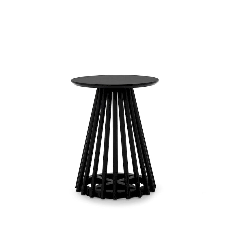 15.75 in. Round Wood Coffee Table, Simple End Table, Solid Wood Side Table for Living Room