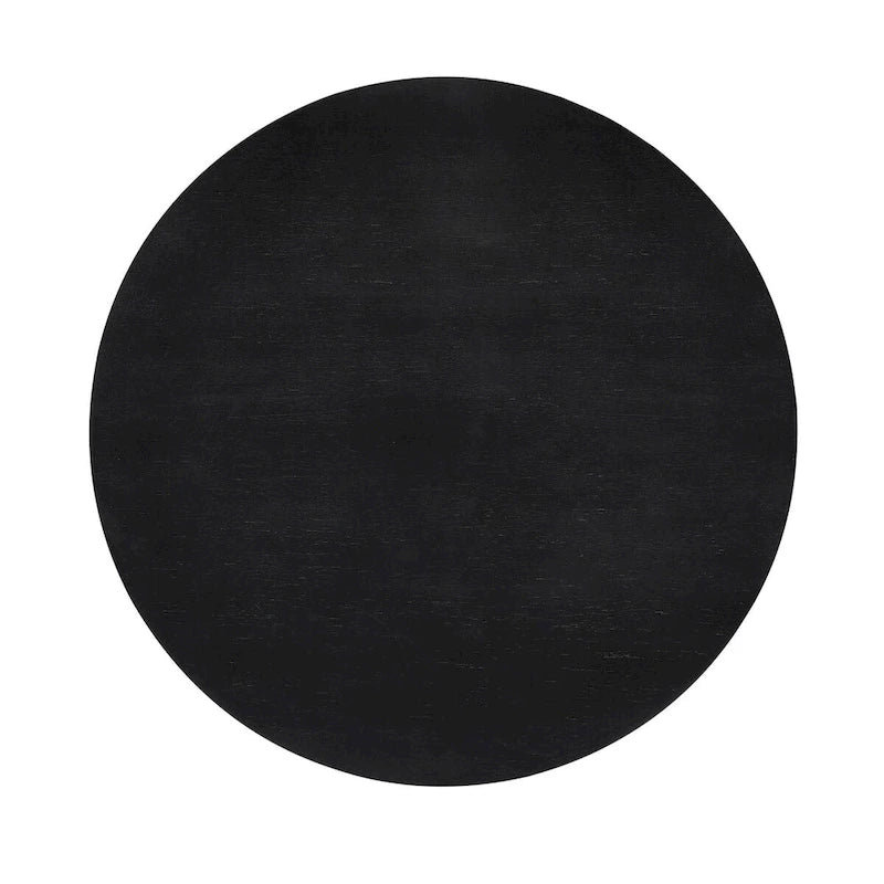 15.75 in. Round Wood Coffee Table, Simple End Table, Solid Wood Side Table for Living Room