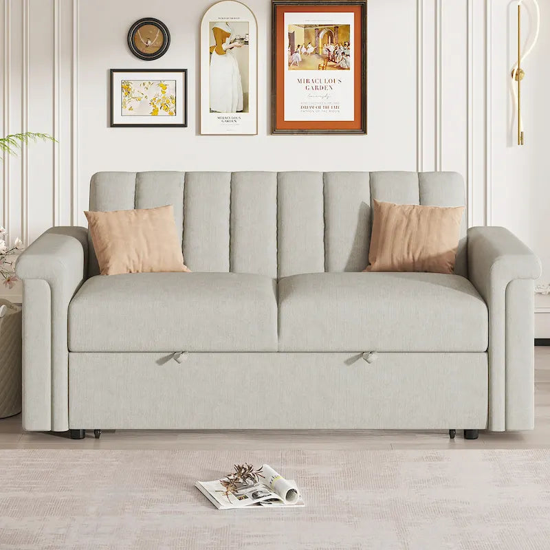 Convertible Soft Cushion Sofa Pull Bed