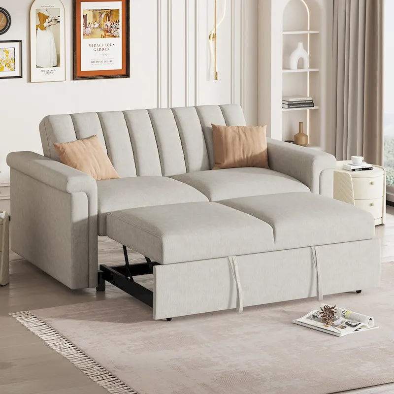 Convertible Soft Cushion Sofa Pull Bed