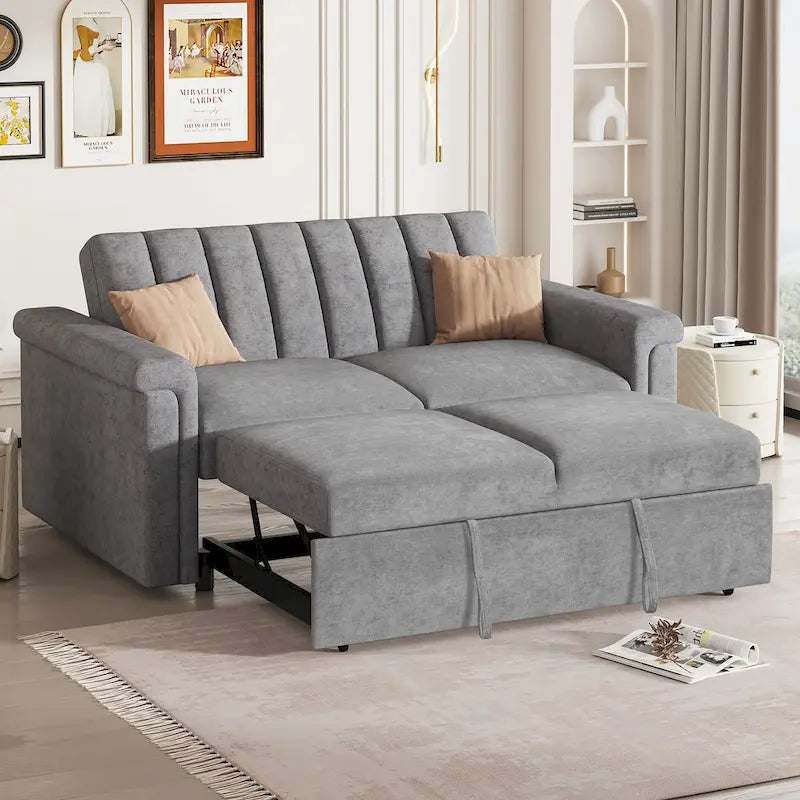 Convertible Soft Cushion Sofa Pull Bed