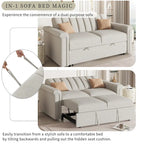 Convertible Soft Cushion Sofa Pull Bed