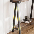 2-Tier Sofa Table, Entryway Table with Storage Shelf