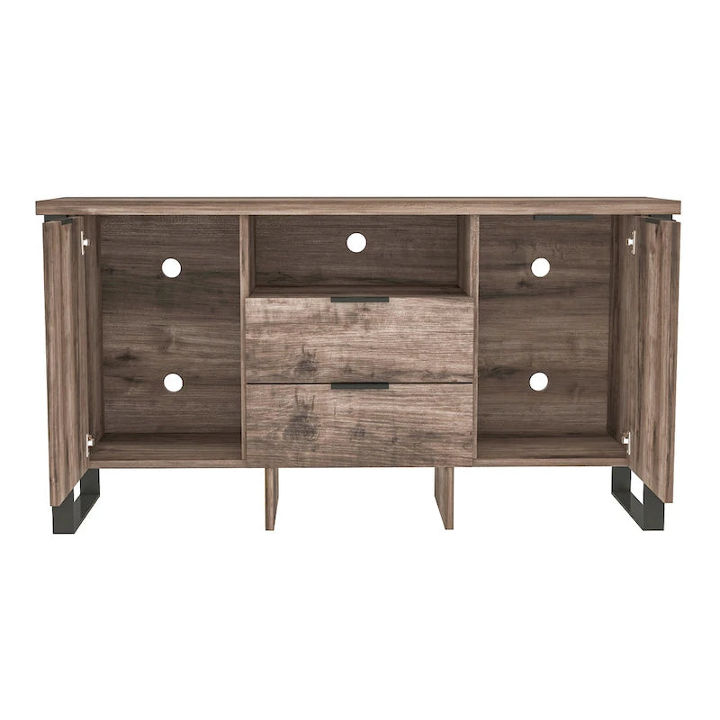 2 Door 2 Drawer Storage Cabinet and TV Stand