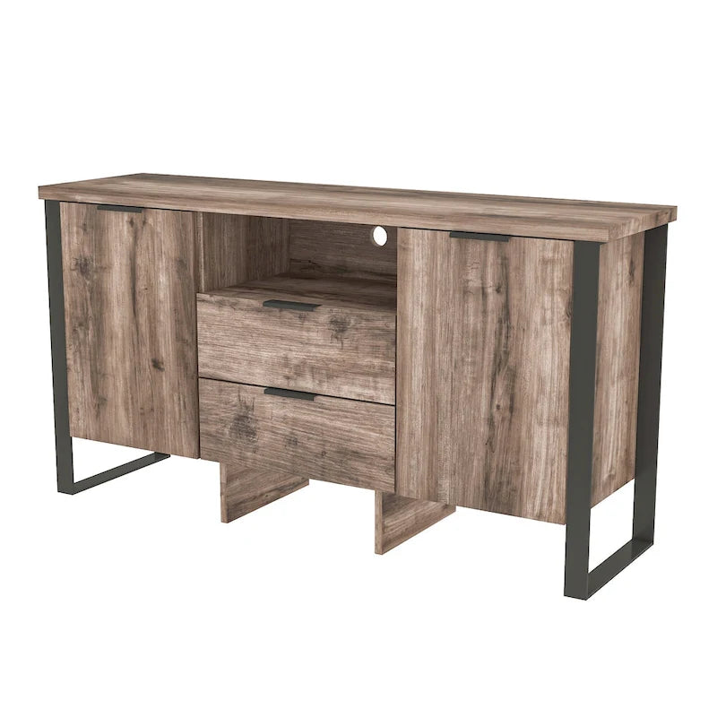 2 Door 2 Drawer Storage Cabinet and TV Stand