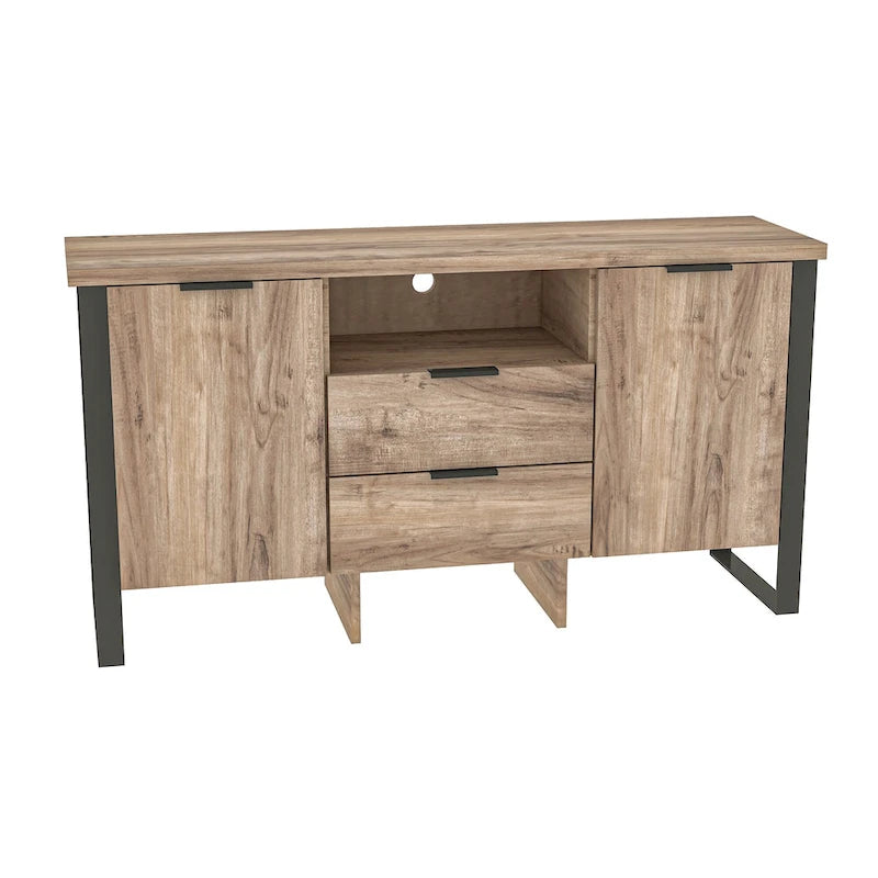 2 Door 2 Drawer Storage Cabinet and TV Stand
