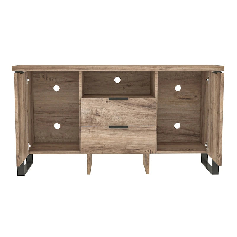 2 Door 2 Drawer Storage Cabinet and TV Stand