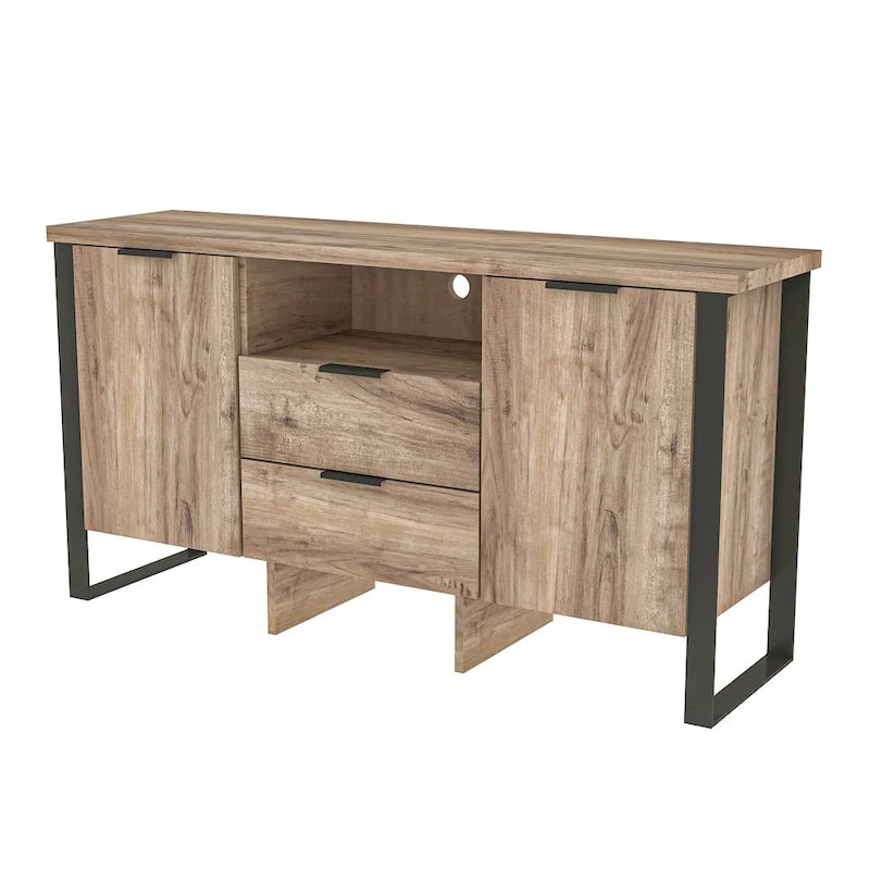 2 Door 2 Drawer Storage Cabinet and TV Stand