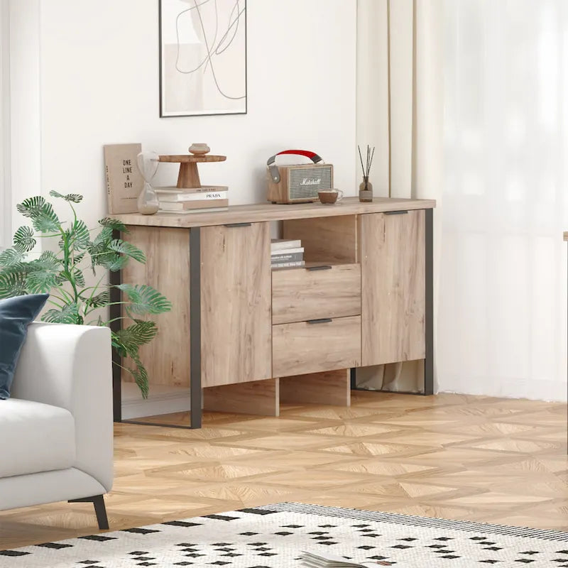 2 Door 2 Drawer Storage Cabinet and TV Stand