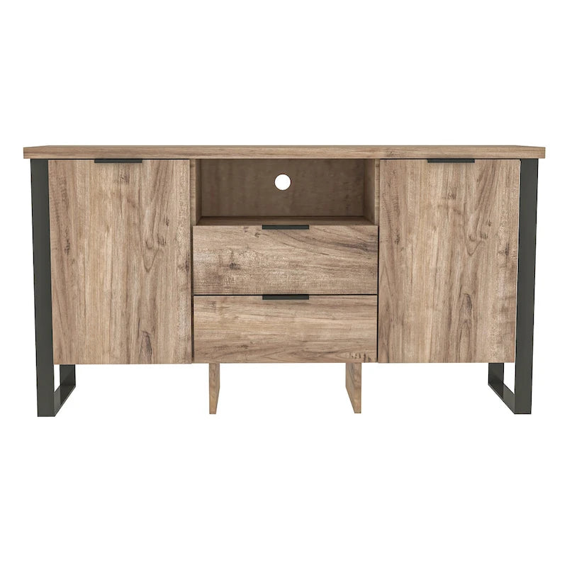 2 Door 2 Drawer Storage Cabinet and TV Stand