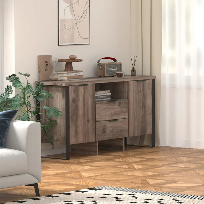 2 Door 2 Drawer Storage Cabinet and TV Stand