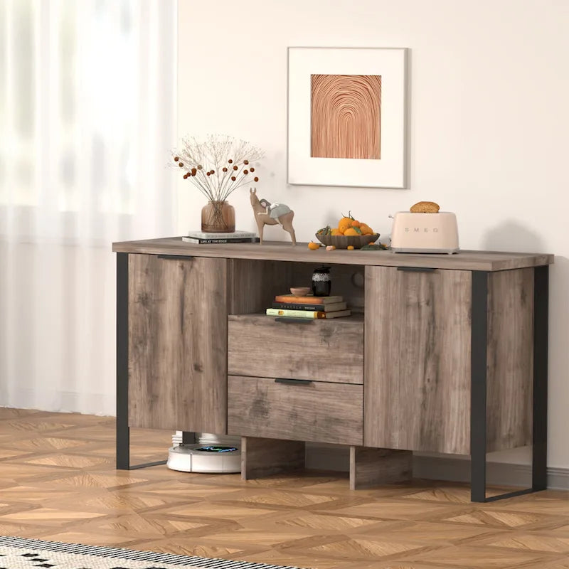 2 Door 2 Drawer Storage Cabinet and TV Stand