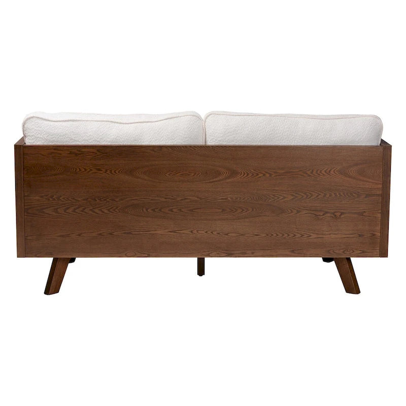 Uriel Mid-Century Modern Boucle Fabric Sofa