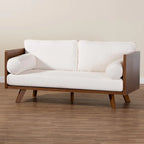 Uriel Mid-Century Modern Boucle Fabric Sofa