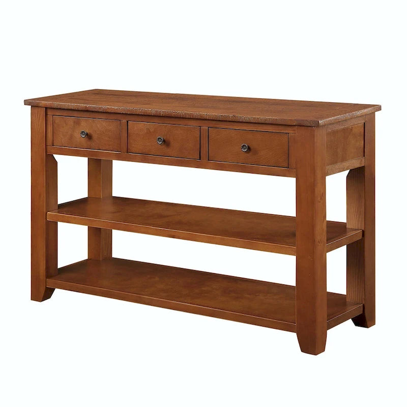 48 Solid Pine Wood Top Console table