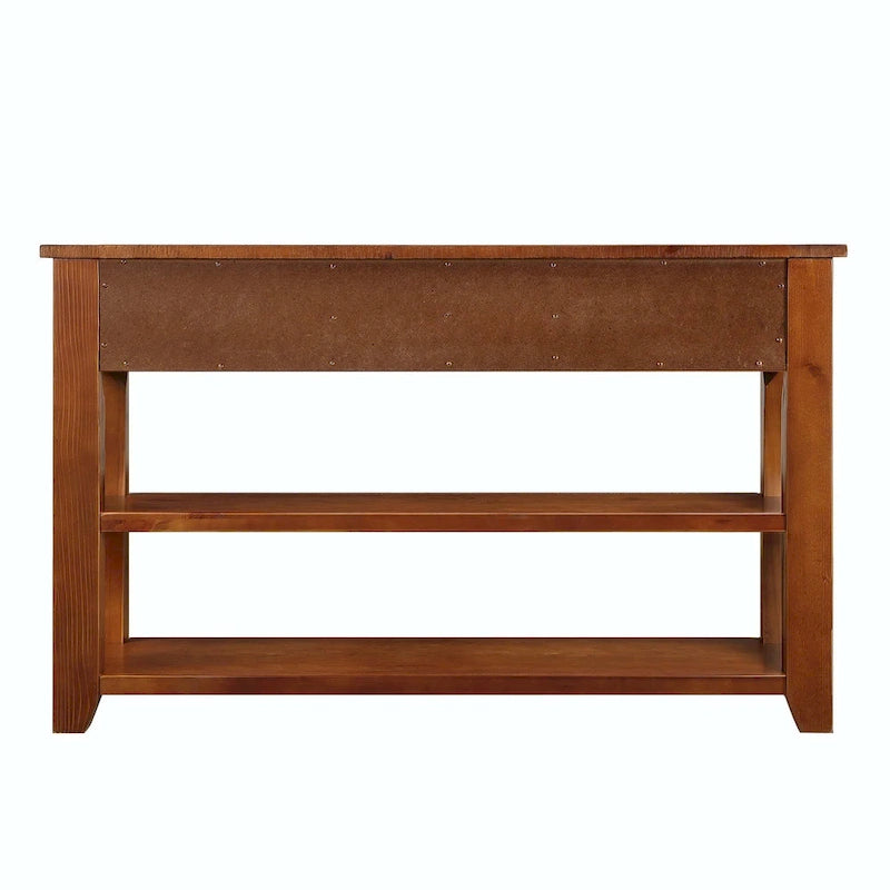 48 Solid Pine Wood Top Console table