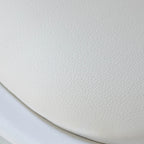 Mid-Century Modern Swivel Tulip Side Chair with Comfortable Cushioned Seat, White Polypropylene Accent Side Chair