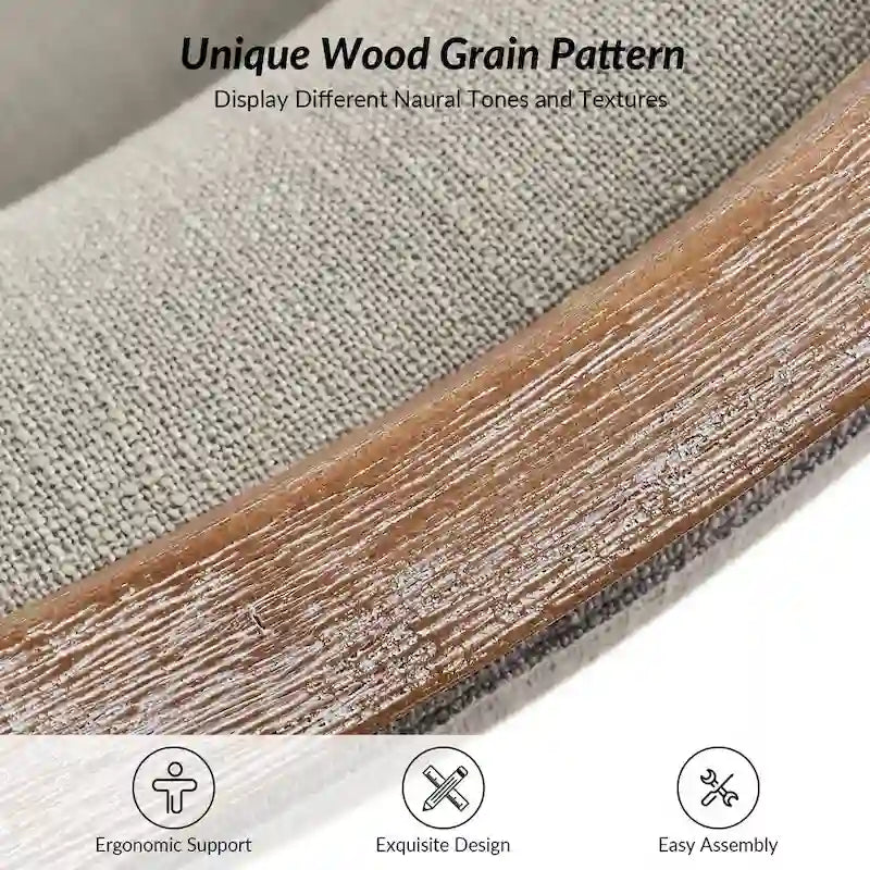 Albert Farmhouse Upholstered Solid Wood Dining Chair Set of 6 by HULALA HOME