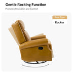 Viviana Traditional Genuine Leather Manual Swivel Glider Recliner Set of 2 by HULALA HOME