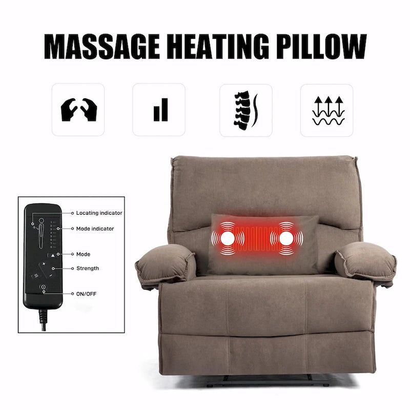 Oversized Manual Recliner Chair Sofa for Living Room