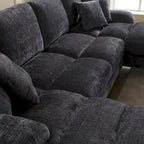 UNITED Modern Large chenille Fabric U-Shape Sectional Sofa