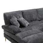 UNITED Modern Large chenille Fabric U-Shape Sectional Sofa