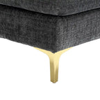 UNITED Modern Large chenille Fabric U-Shape Sectional Sofa