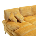 UNITED Modern Large chenille Fabric U-Shape Sectional Sofa