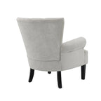 Upholstered Accent Chairs, Armchair Club Chair With Wooden Leg For Living room, Bedroom Reading Room