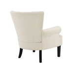 Upholstered Accent Chairs, Armchair Club Chair With Wooden Leg For Living room, Bedroom Reading Room