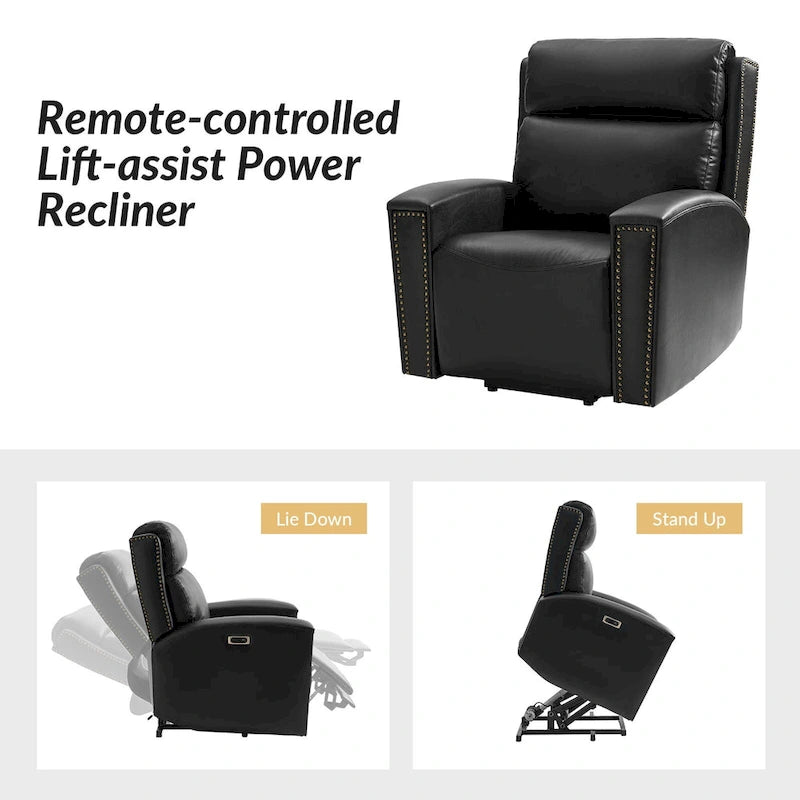Power Modern Massage and Heating Lift Recliner Chair with Charging Ports by HULALA HOME