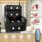 Power Modern Massage and Heating Lift Recliner Chair with Charging Ports by HULALA HOME