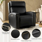 Power Modern Massage and Heating Lift Recliner Chair with Charging Ports by HULALA HOME