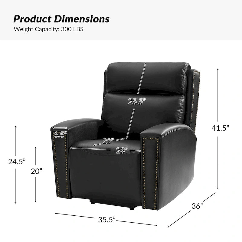 Power Modern Massage and Heating Lift Recliner Chair with Charging Ports by HULALA HOME