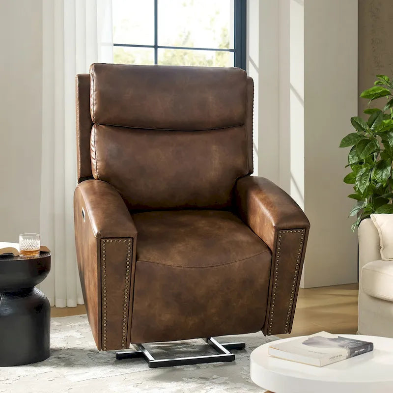 Power Modern Massage and Heating Lift Recliner Chair with Charging Ports by HULALA HOME