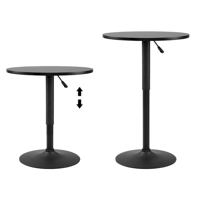 360 Swivel Round Pub Table Height Adjustable Bar Table 25-35 inches - N/A