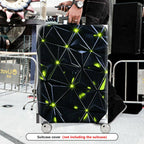1-Piece Geometric  Luminous Reflective Modern Abstract  Suitcase Luggage Cover, Stretch Protective Sleeve