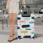 1-Piece Abstract Colorful Brushstroke Artistic Pattern  Suitcase Luggage Cover, Stretch Protective Sleeve