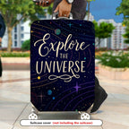 1-Piece Explore Universe Space Star Galaxy Cosmic  Suitcase Luggage Cover, Stretch Protective Sleeve