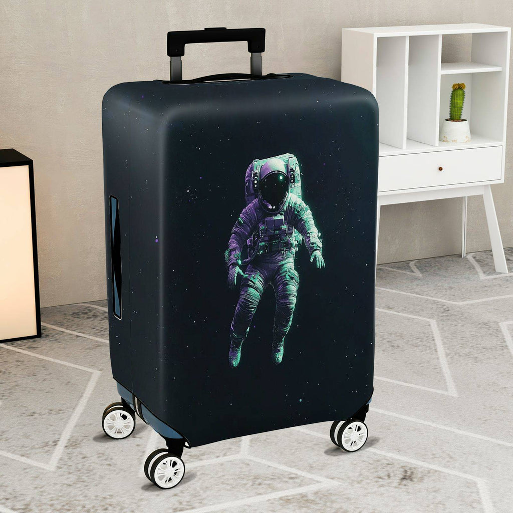 1-Piece Space Astronaut Galaxy Cosmic Universe Star  Suitcase Luggage Cover, Stretch Protective Sleeve