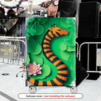 1-Piece Animal Floral Jungle Nature Leaf Frog  Suitcase Luggage Cover, Stretch Protective Sleeve