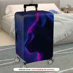 1-Piece Cosmic Cat Nebula Galaxy Space Stars  Suitcase Luggage Cover, Stretch Protective Sleeve