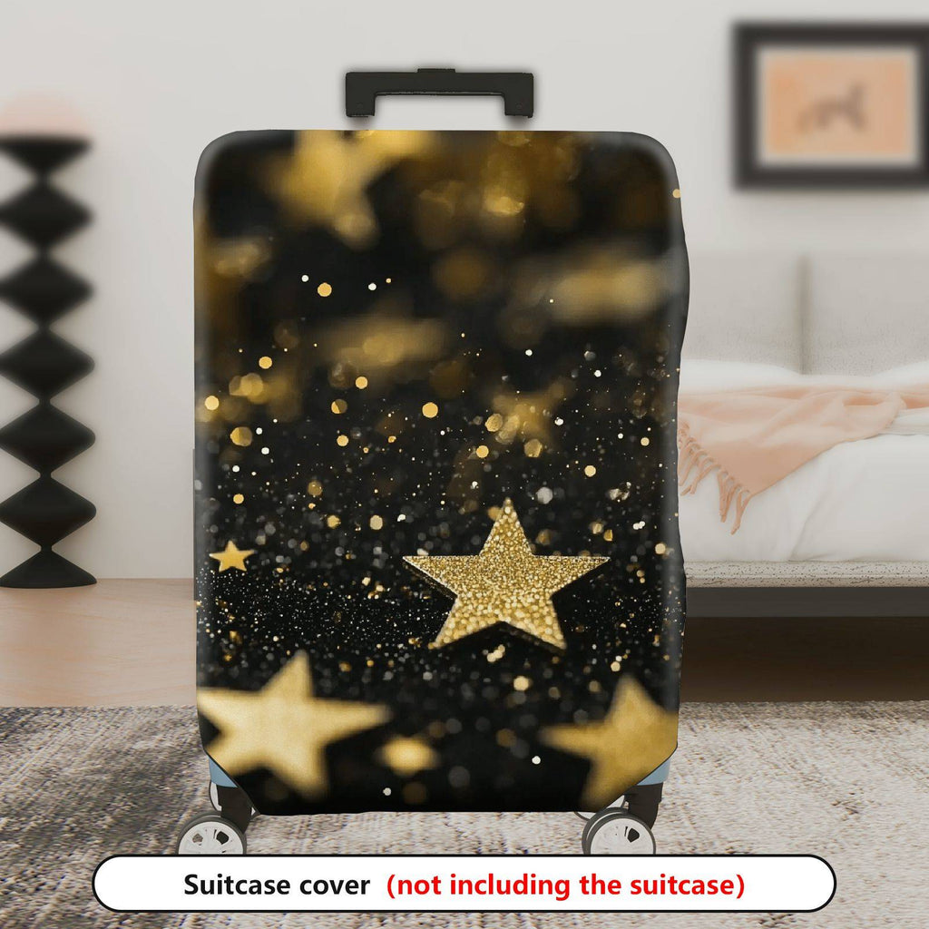1-Piece Glitter Starry Night Sky Galaxy Cosmic Universe  Suitcase Luggage Cover, Stretch Protective Sleeve